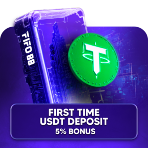 FIFO88 - First Time USDT Deposit 5% Bonus